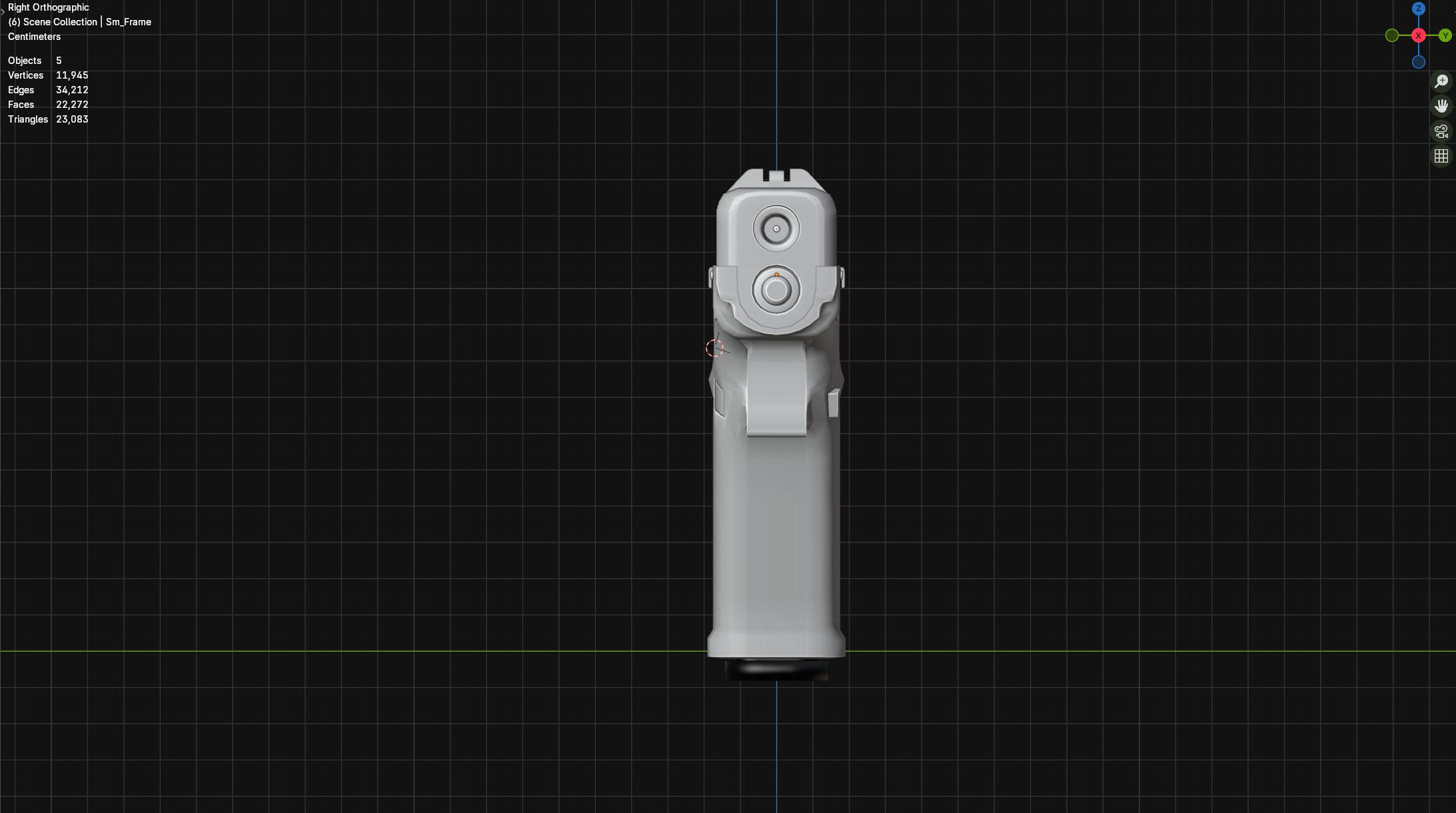 Glock 17 Gen 5 GameReady Low-poly 3D model_11