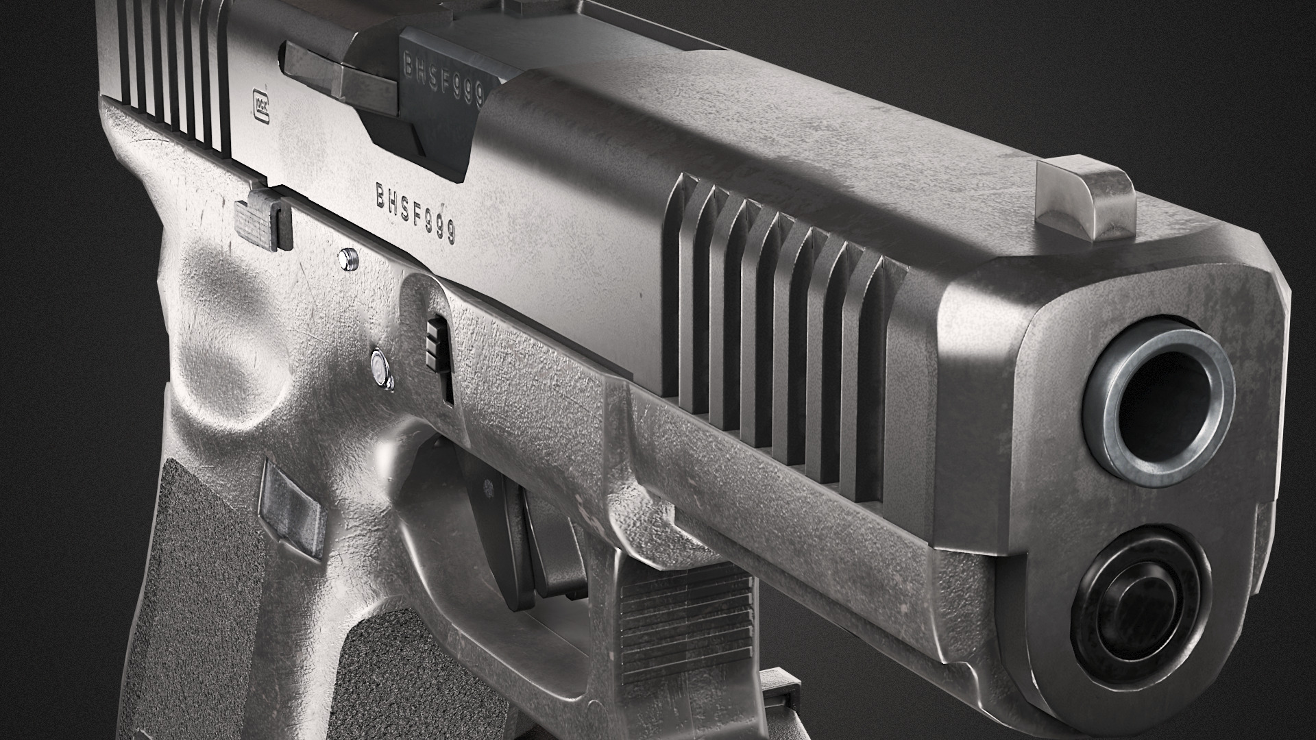 Glock 17 Gen 5 GameReady Low-poly 3D model_7