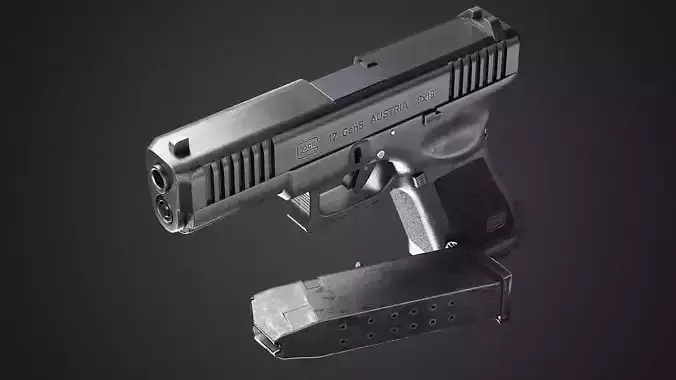 Glock 17 Gen 5 GameReady Low-poly 3D model