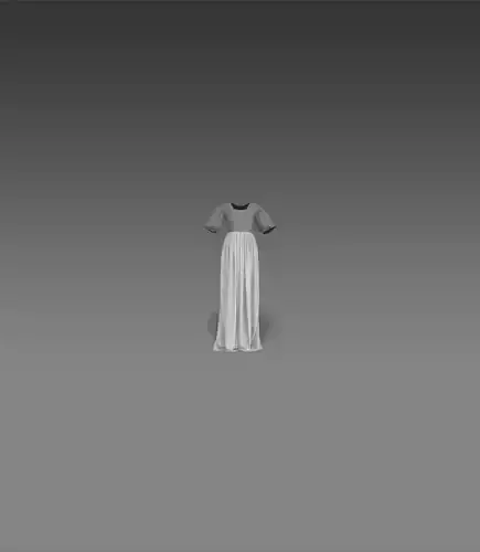 Medieval Dress 3D model