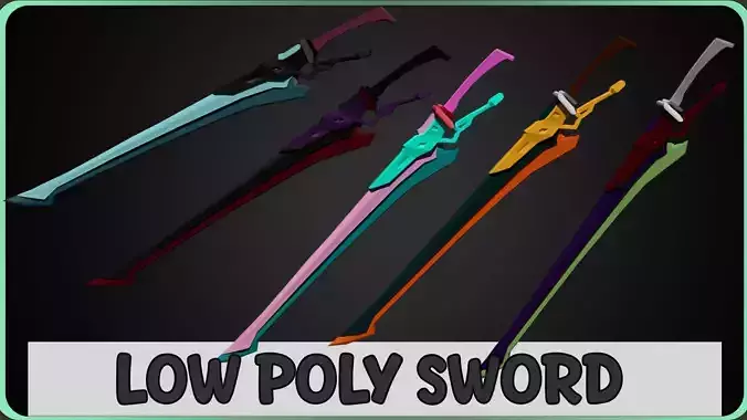Low Poly Concept Sword - Murevani