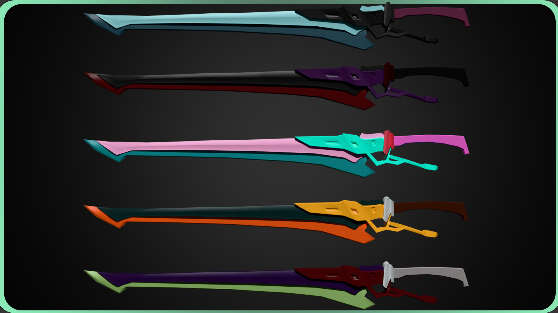Low Poly Concept Sword - Murevani Low-poly 3D model_2