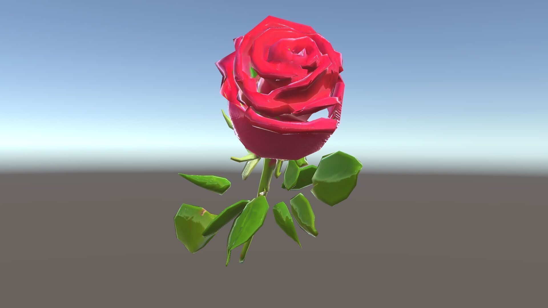 Realistic Red Rose D Model Pack Low-poly 3D model_14