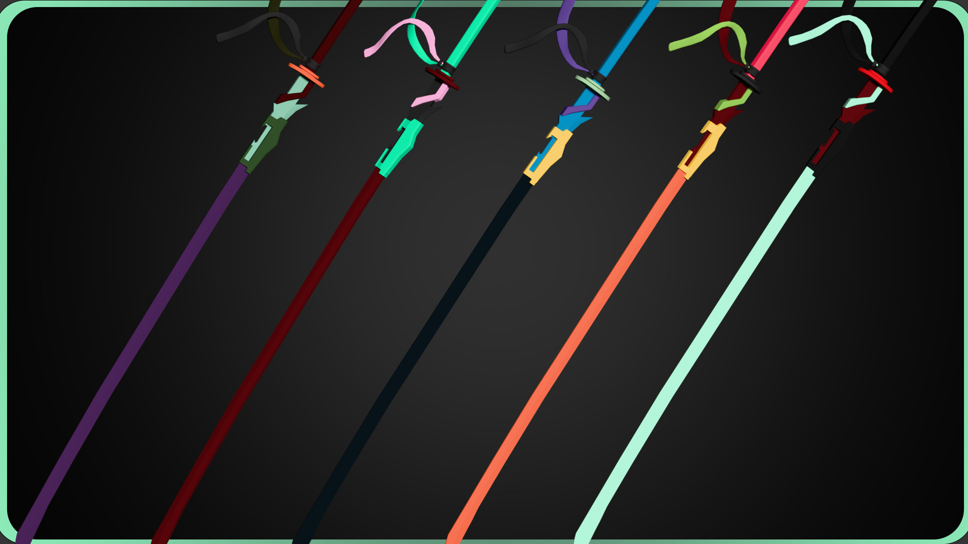 Low Poly Concept Sword - Masamune Low-poly 3D model_3