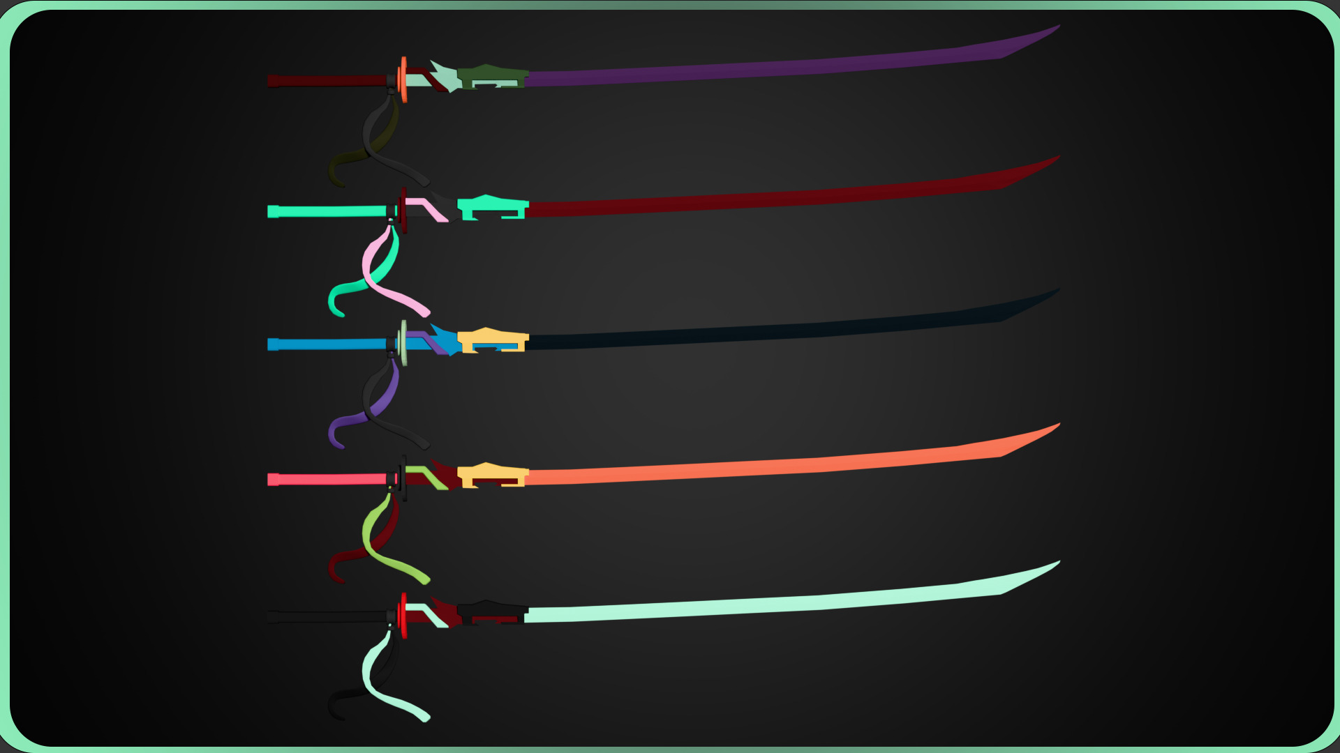 Low Poly Concept Sword - Masamune Low-poly 3D model_2