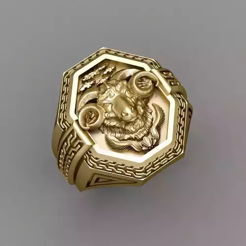 ram ring 3D print model  3D print model
