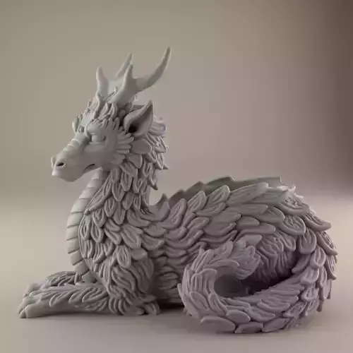Dragon planter vase urn candy container candle holder