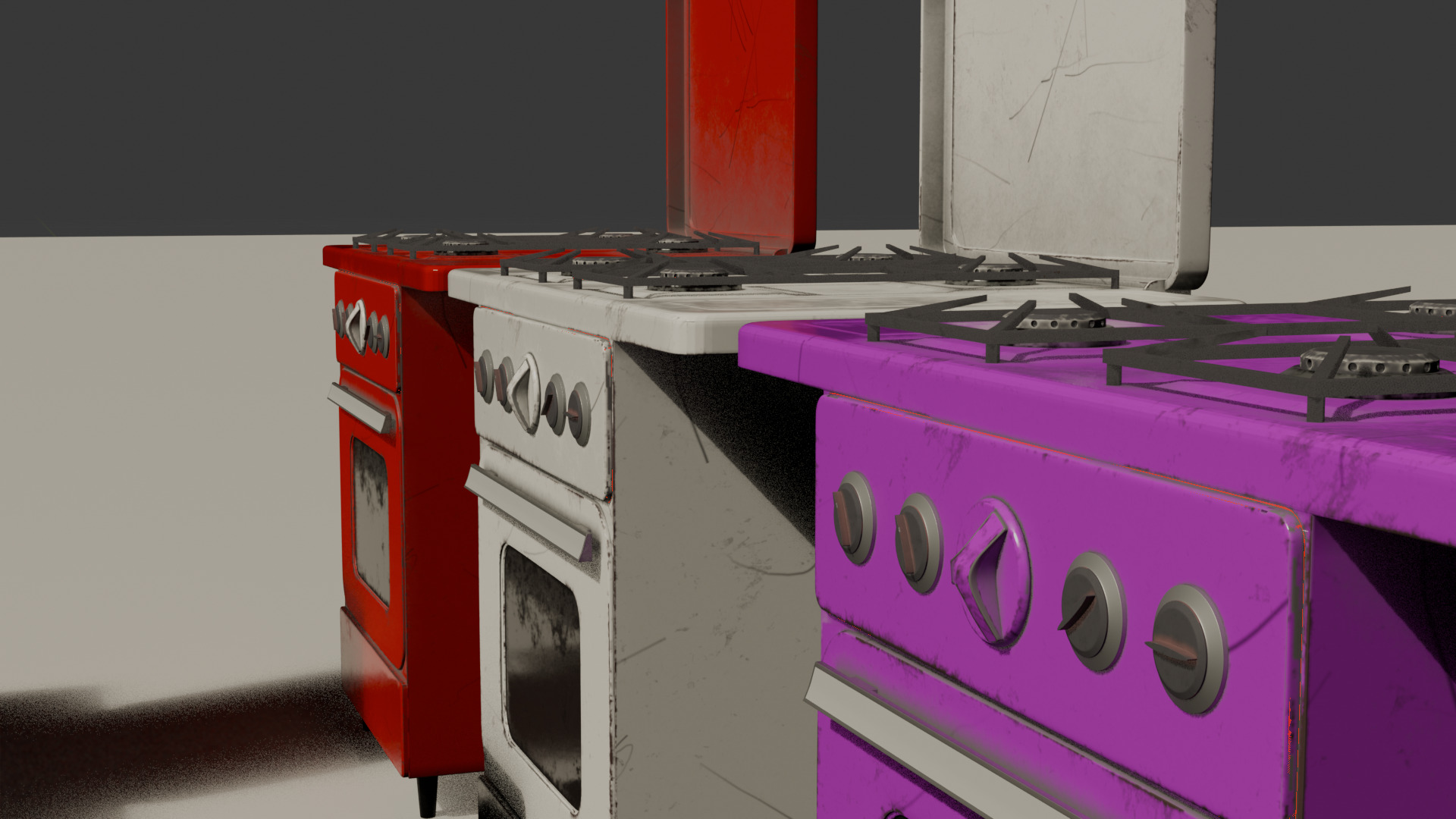 Retro Stove 3D model_3