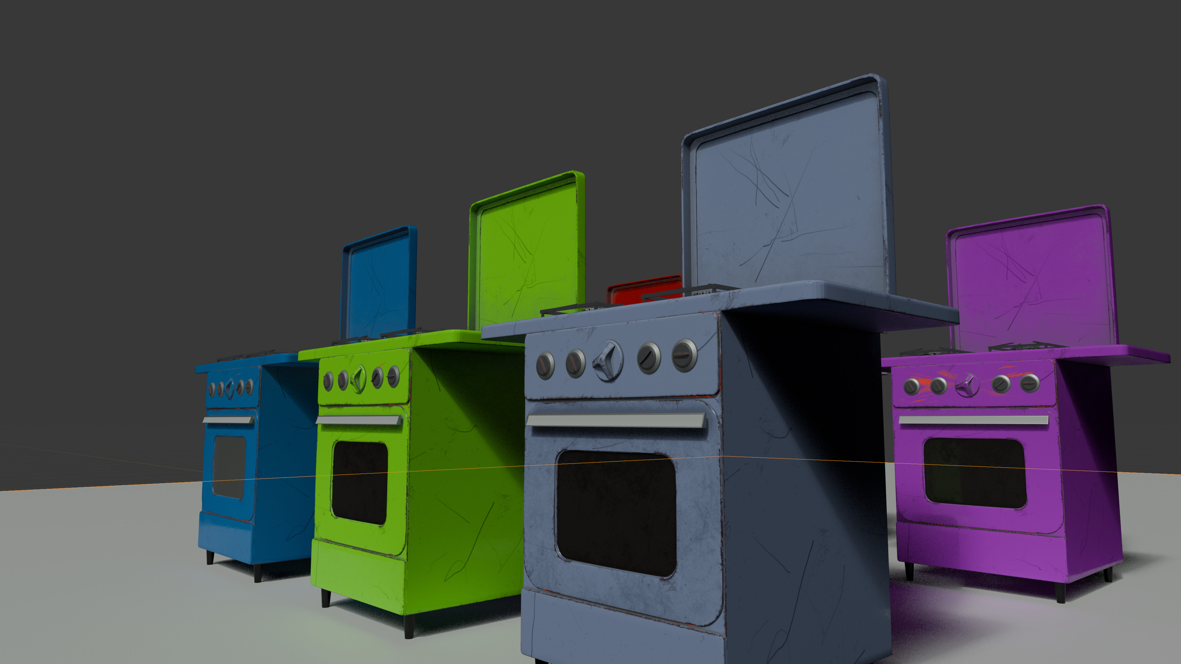 Retro Stove 3D model_1