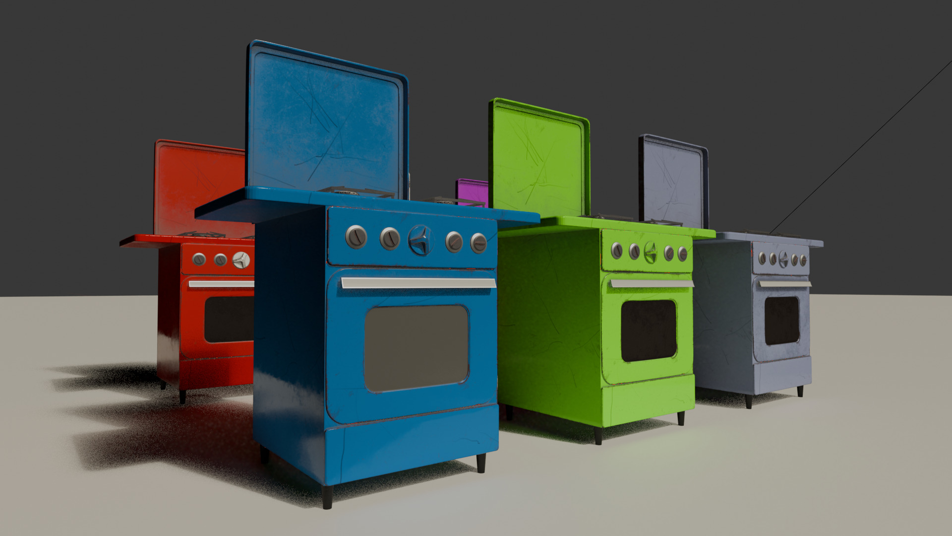 Retro Stove 3D model_2