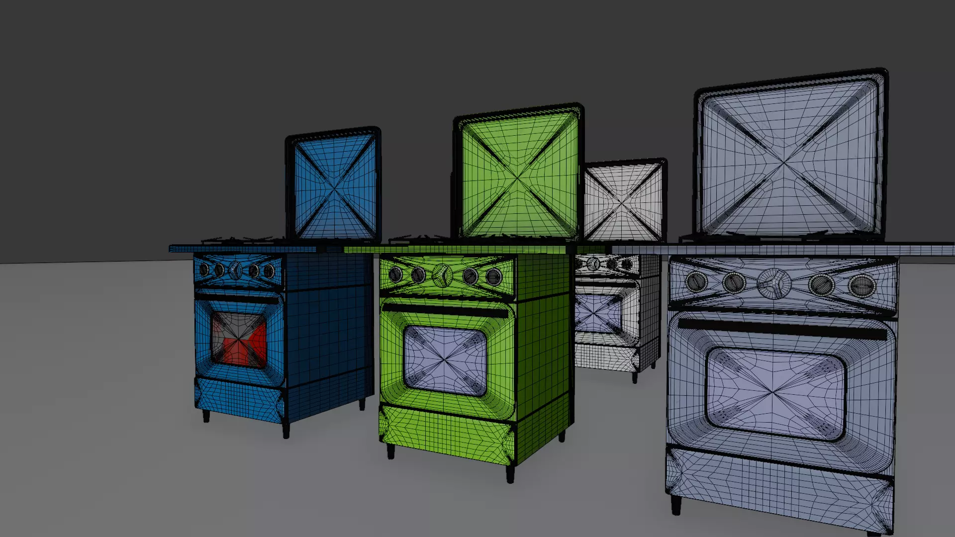 Retro Stove 3D model_0