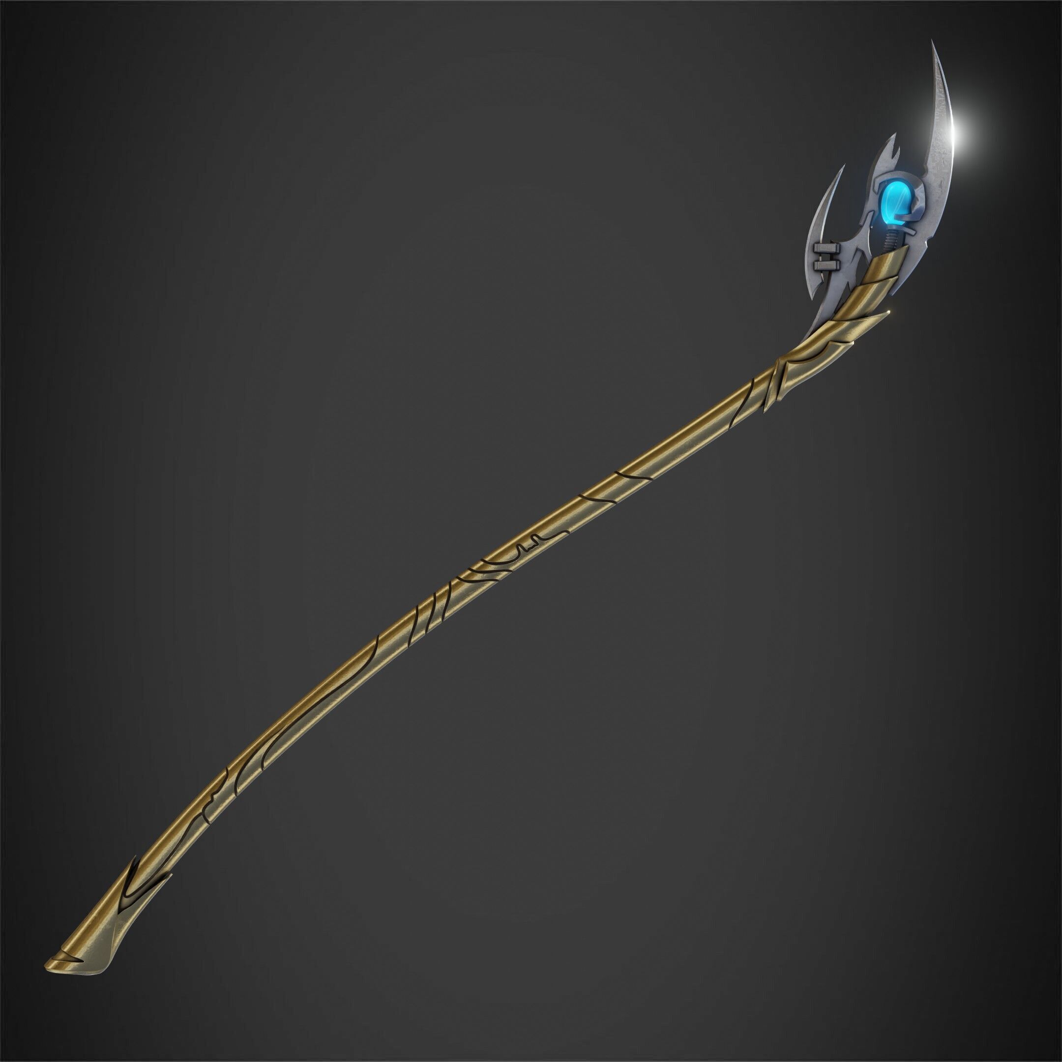 Loki Chitauri Scepter Full Height for Cosplay 3D print model_7