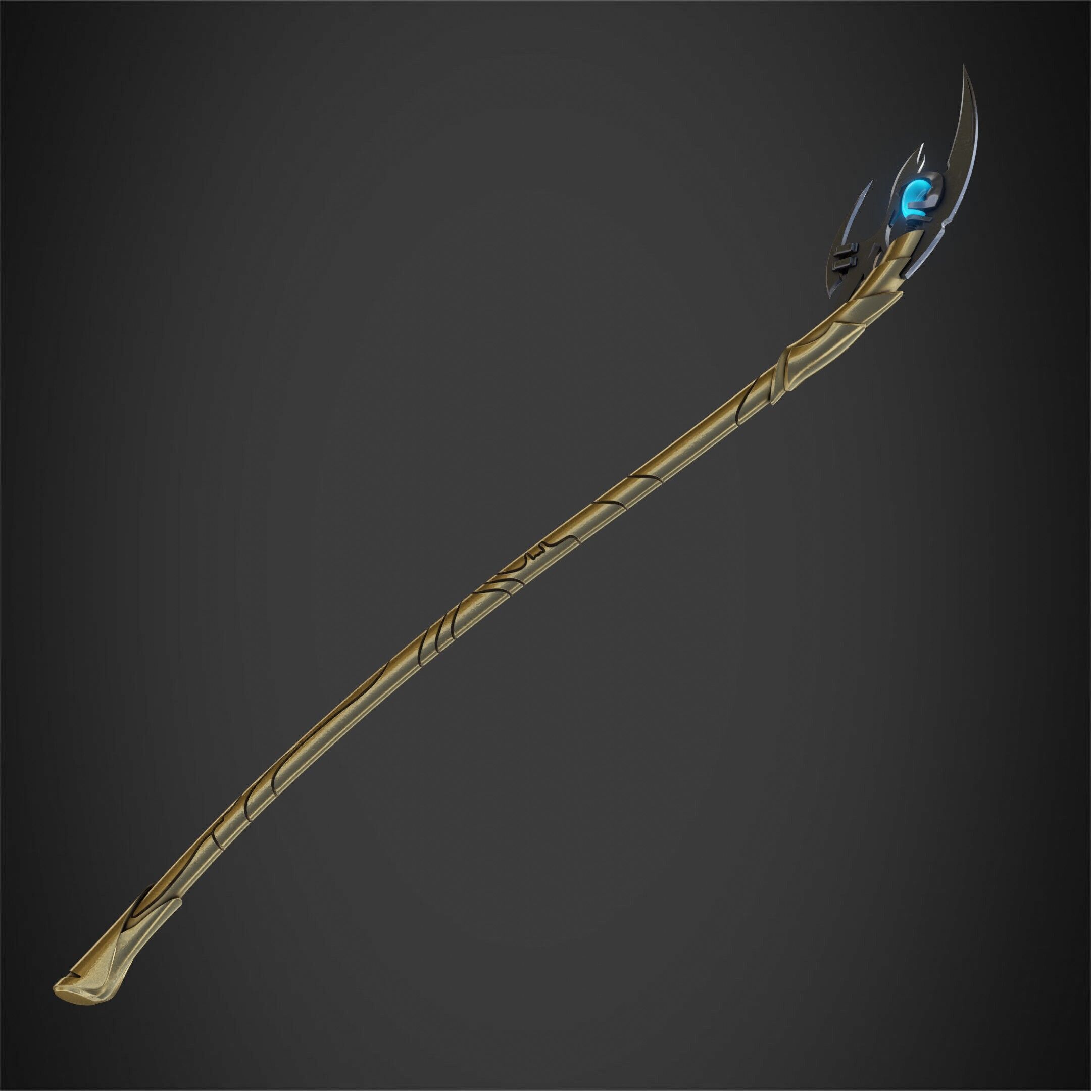 Loki Chitauri Scepter Full Height for Cosplay 3D print model_8