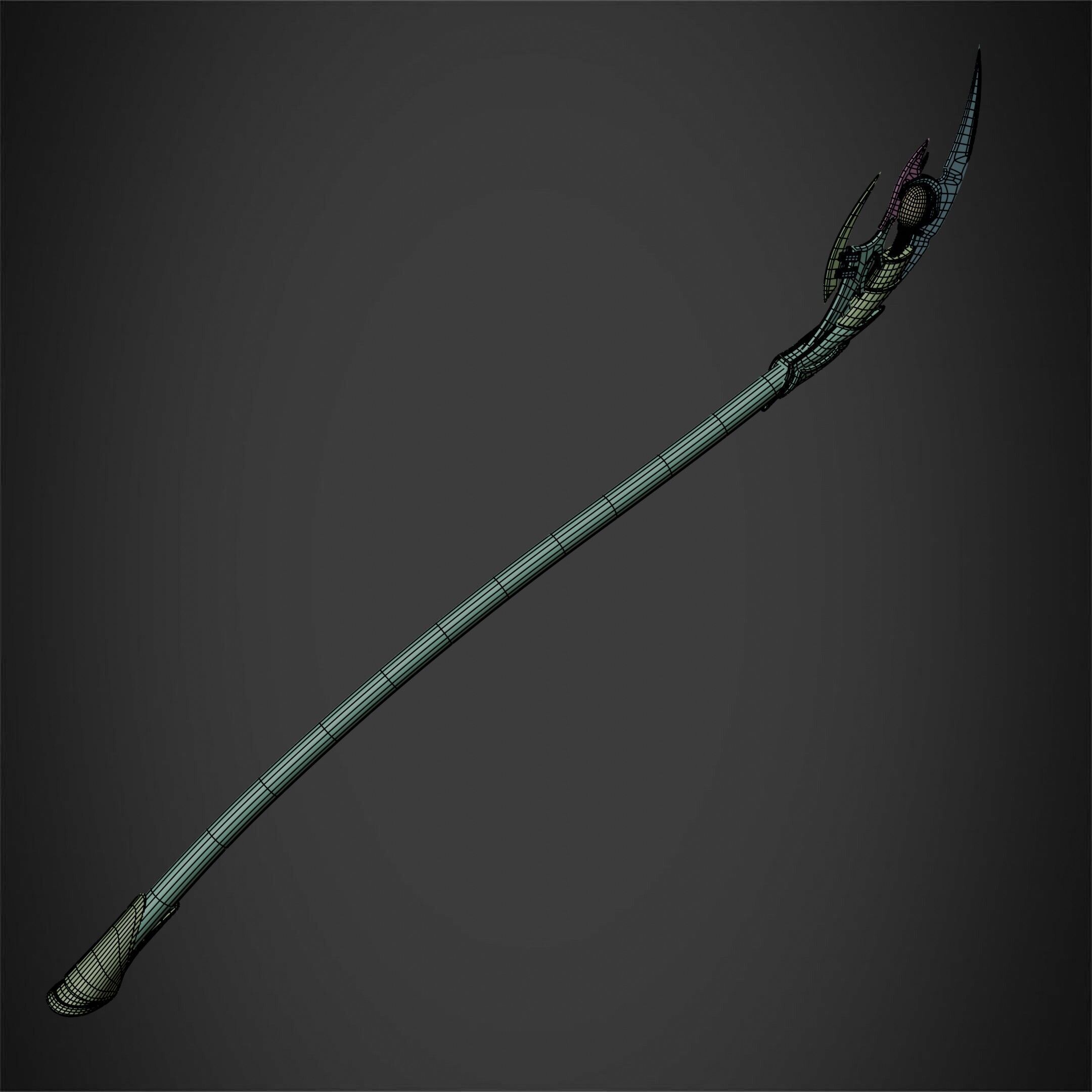 Loki Chitauri Scepter Full Height for Cosplay 3D print model_22