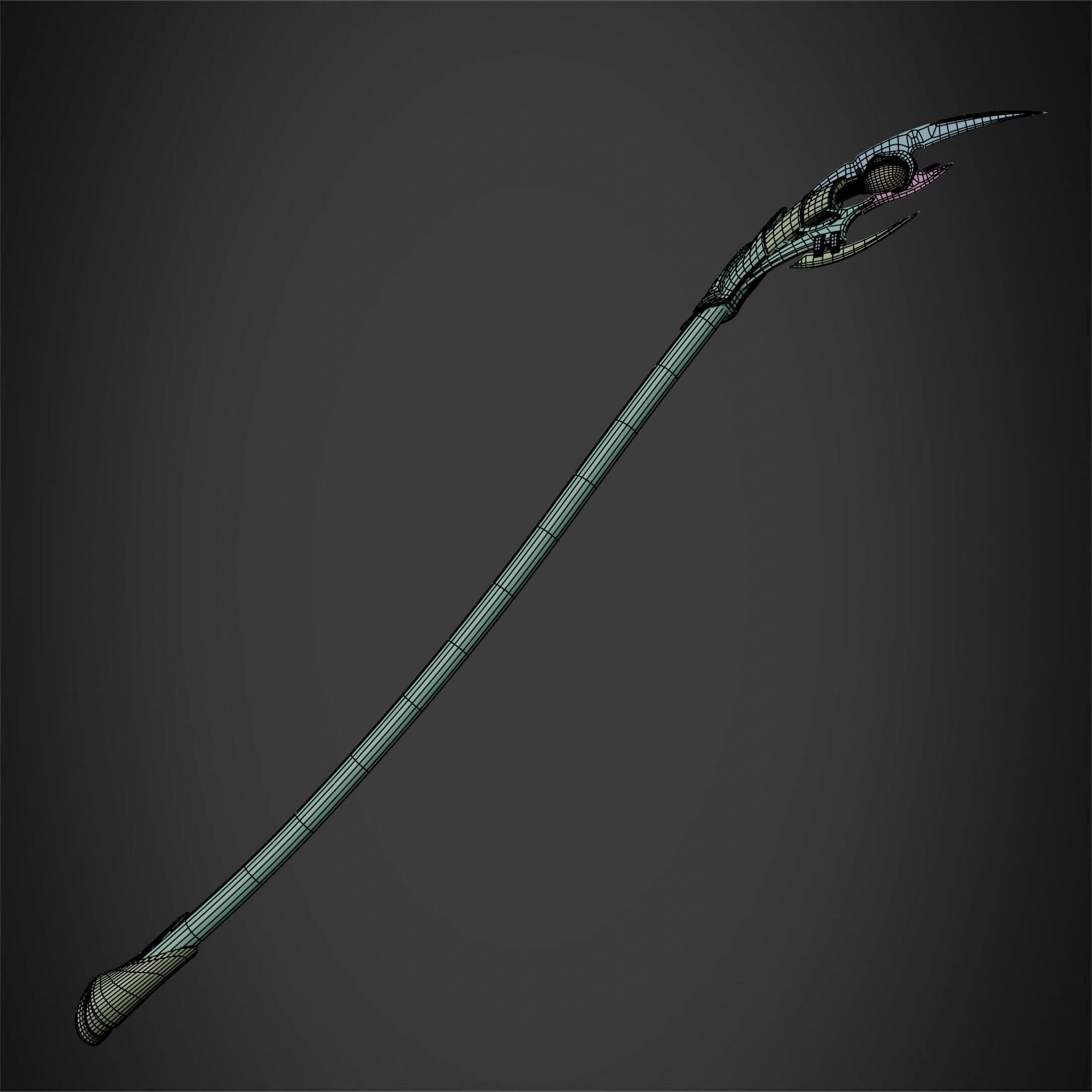 Loki Chitauri Scepter Full Height for Cosplay 3D print model_18