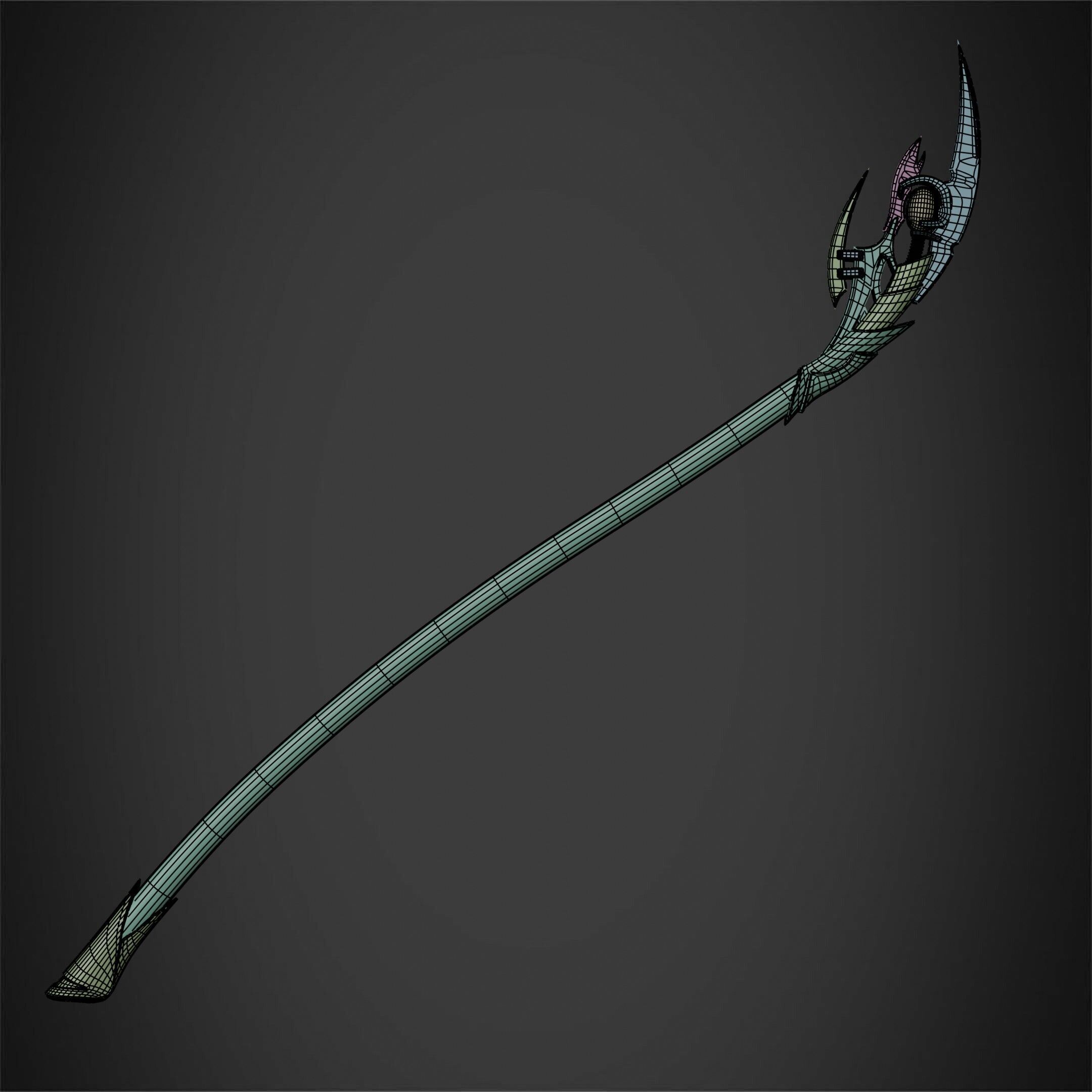 Loki Chitauri Scepter Full Height for Cosplay 3D print model_24