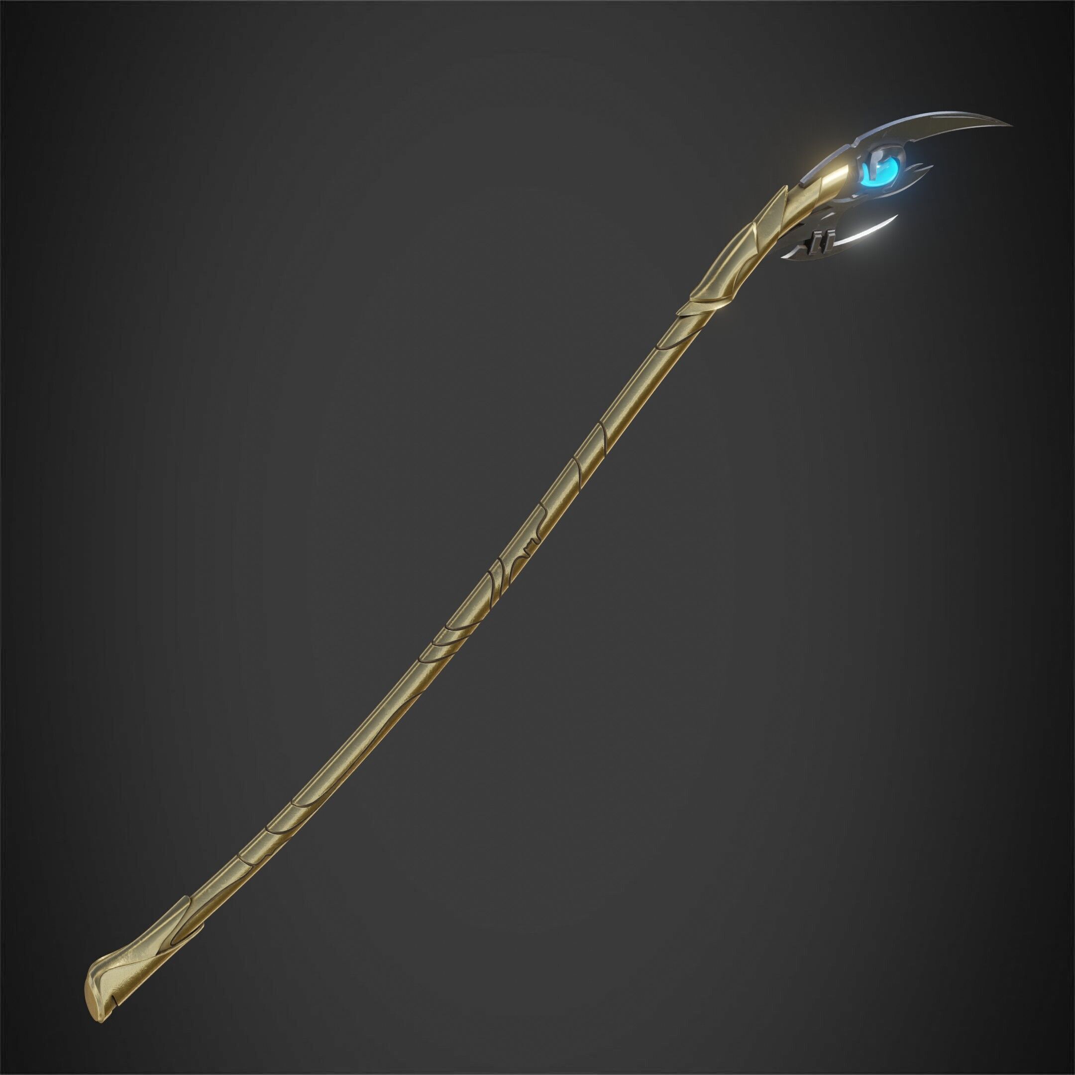 Loki Chitauri Scepter Full Height for Cosplay 3D print model_10