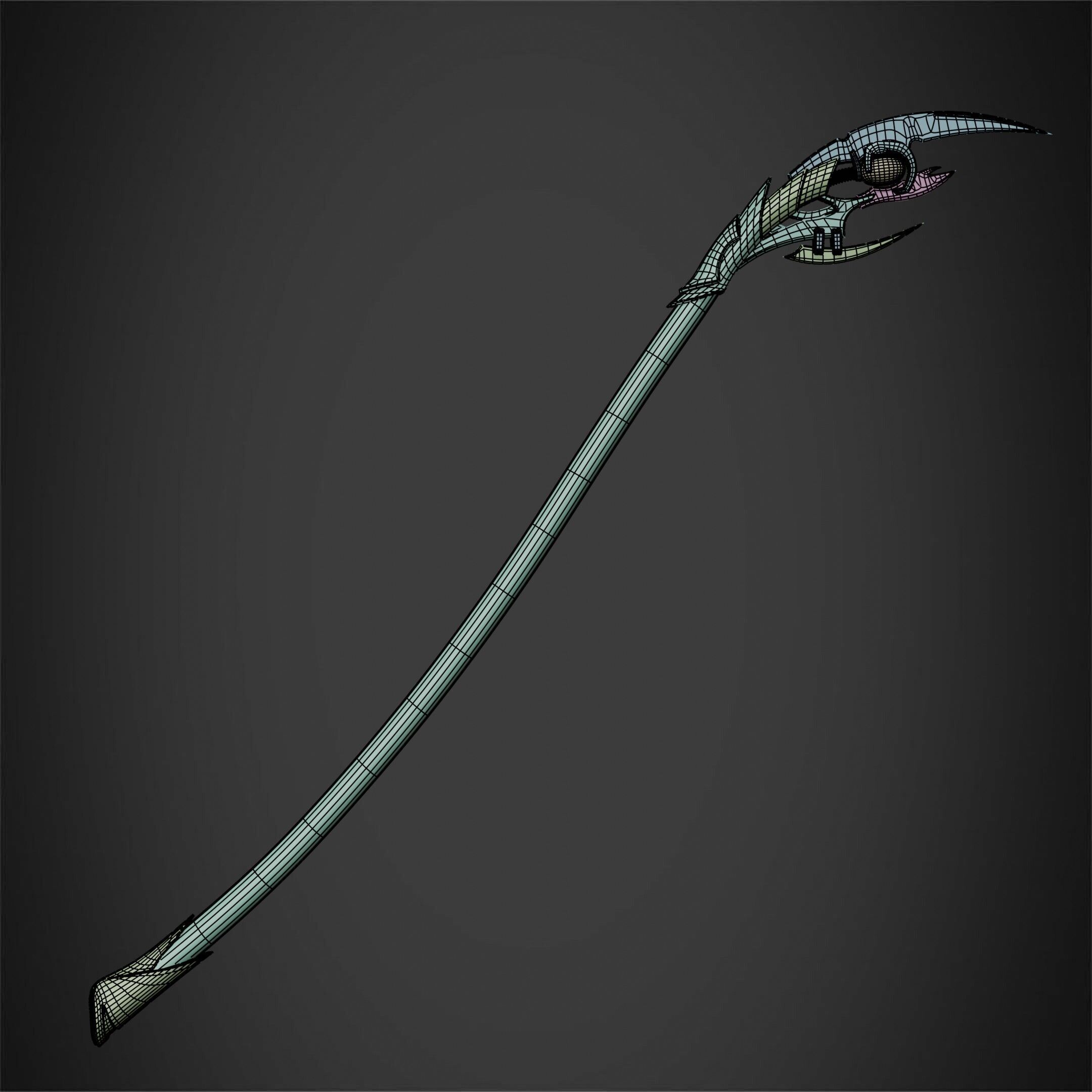 Loki Chitauri Scepter Full Height for Cosplay 3D print model_16