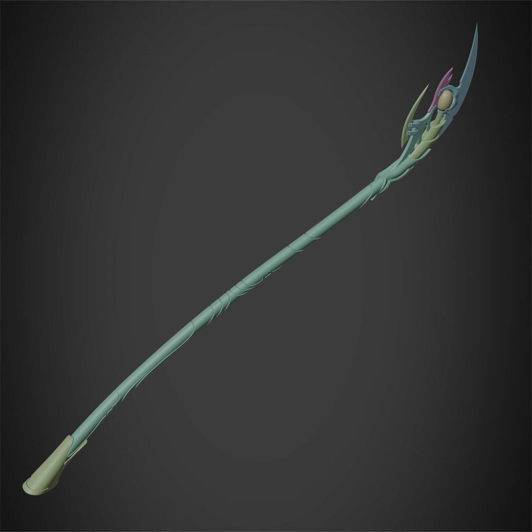 Loki Chitauri Scepter Full Height for Cosplay 3D print model_21