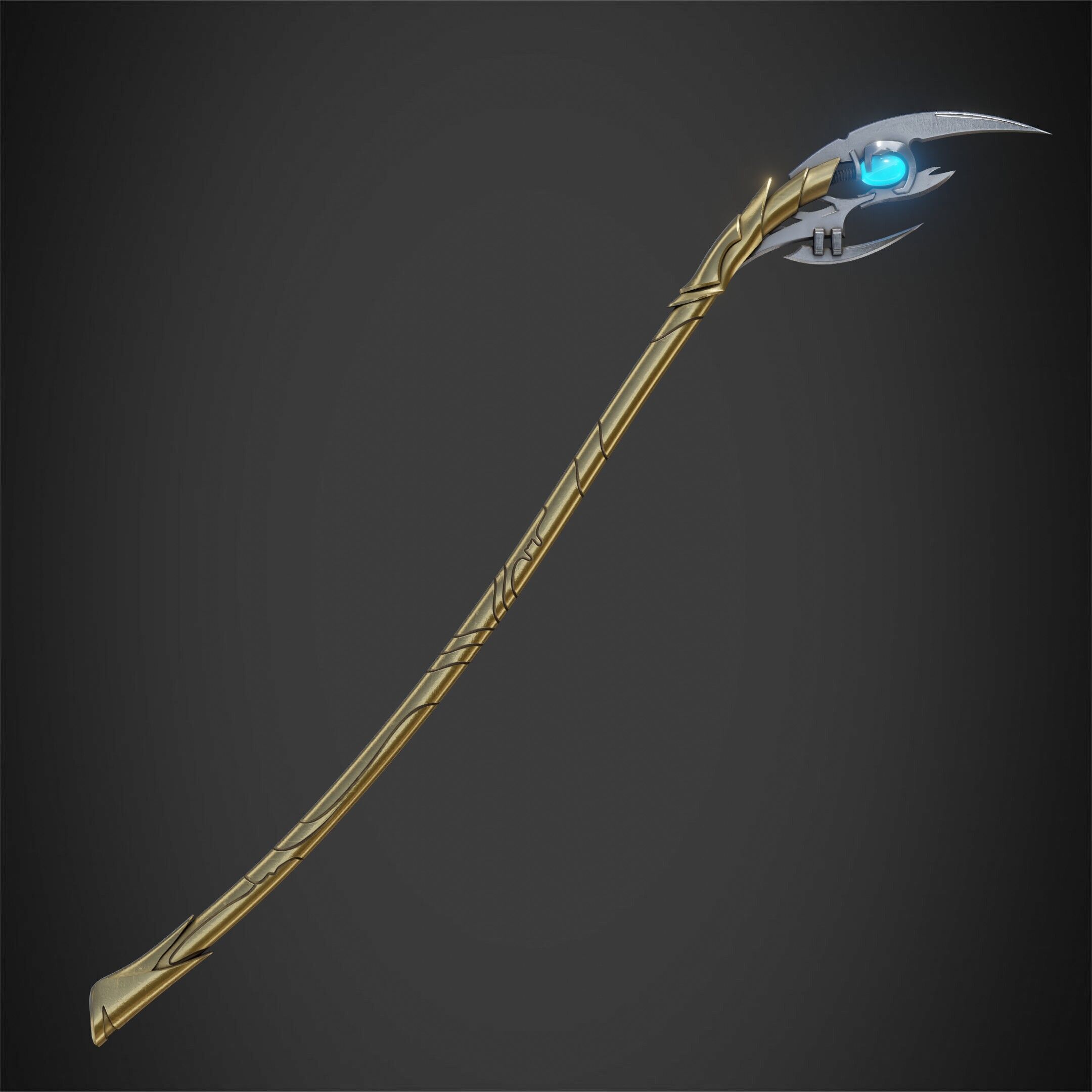 Loki Chitauri Scepter Full Height for Cosplay 3D print model_3