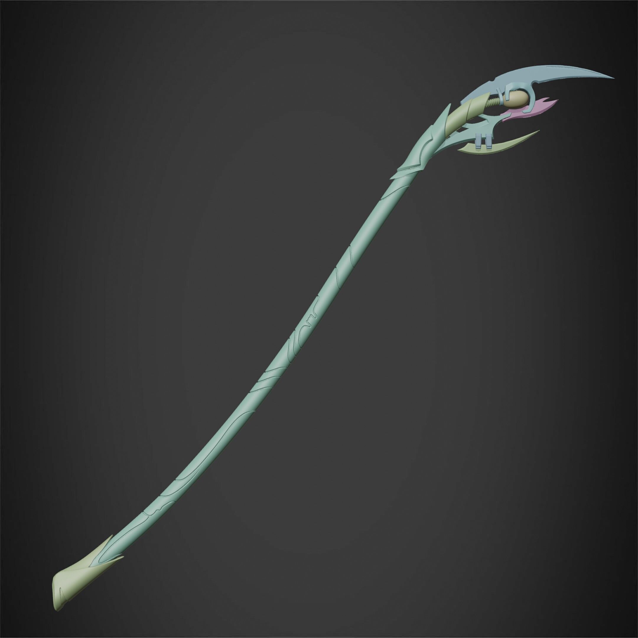 Loki Chitauri Scepter Full Height for Cosplay 3D print model_15