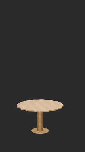 table Free low-poly 3D model
