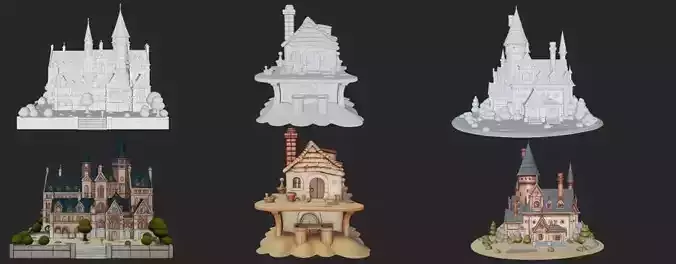 Hogwarts Castle from Harry Potter  3D print model