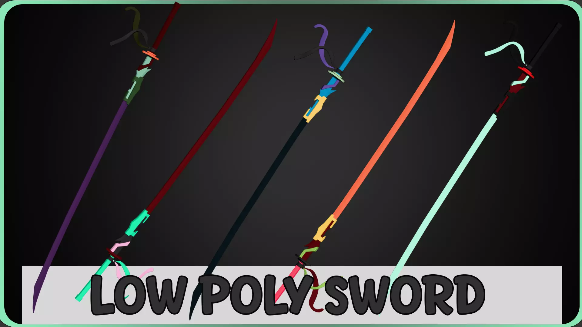 Low Poly Concept Sword - Legarta 3D model_0