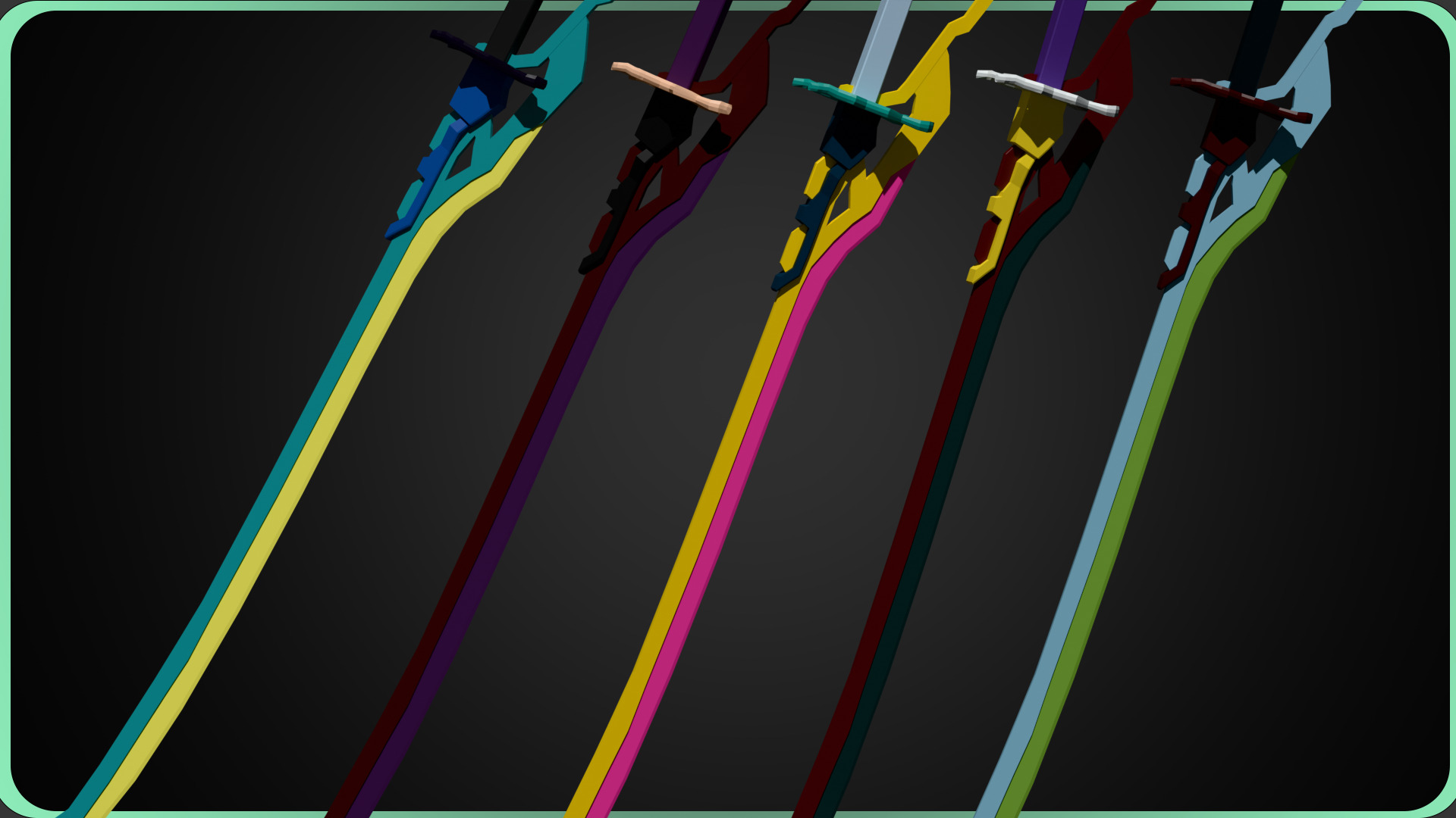 Low Poly Concept Sword - Legarta 3D model_3