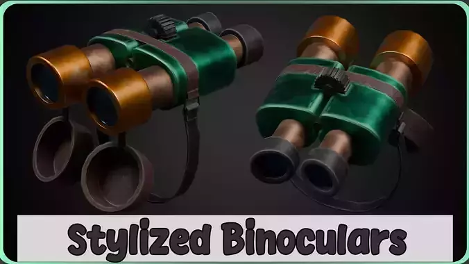 Stylized Binoculars - Game Ready - Unity and Unreal Engine