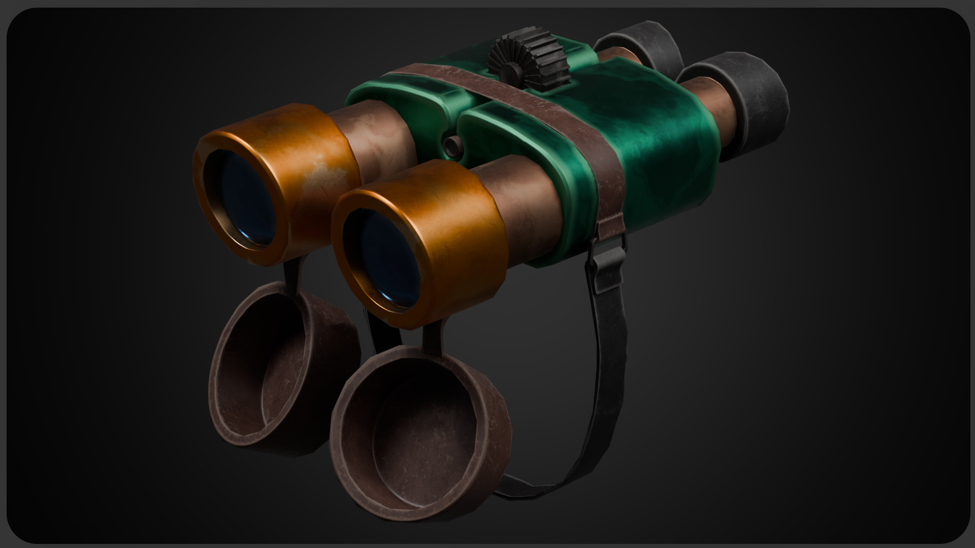 Stylized Binoculars - Game Ready - Unity and Unreal Engine Low-poly 3D model_1