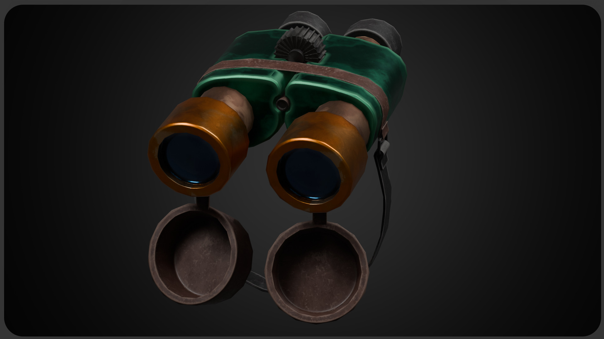Stylized Binoculars - Game Ready - Unity and Unreal Engine Low-poly 3D model_3