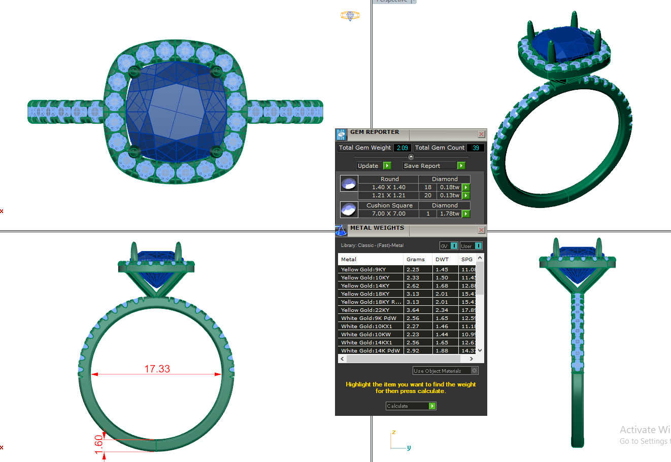 JRILLION DIAMOND RING -CAD-11 3D print model_12