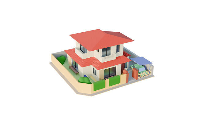 Shinchan House Free 3D model