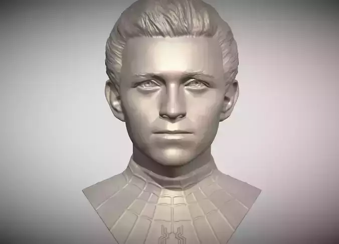 Spider-Man Tom Holland bust 3D print model