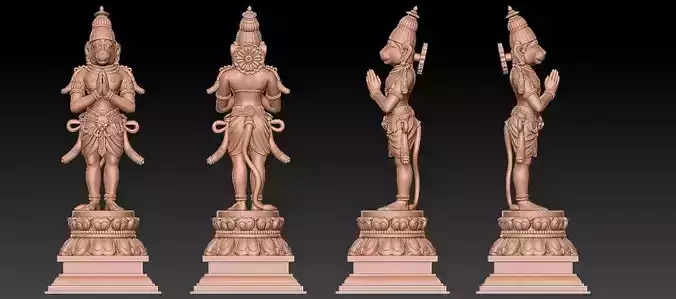 Old Hanuman 3D print model STL 