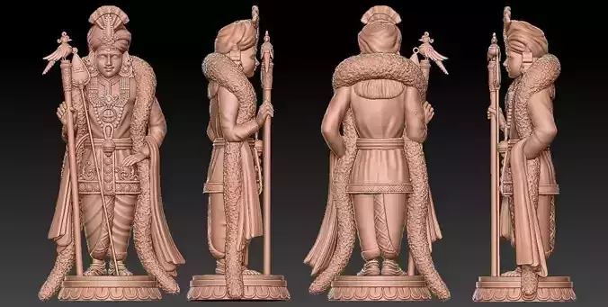 Raja alagaram Murugan 3D model 3D print model