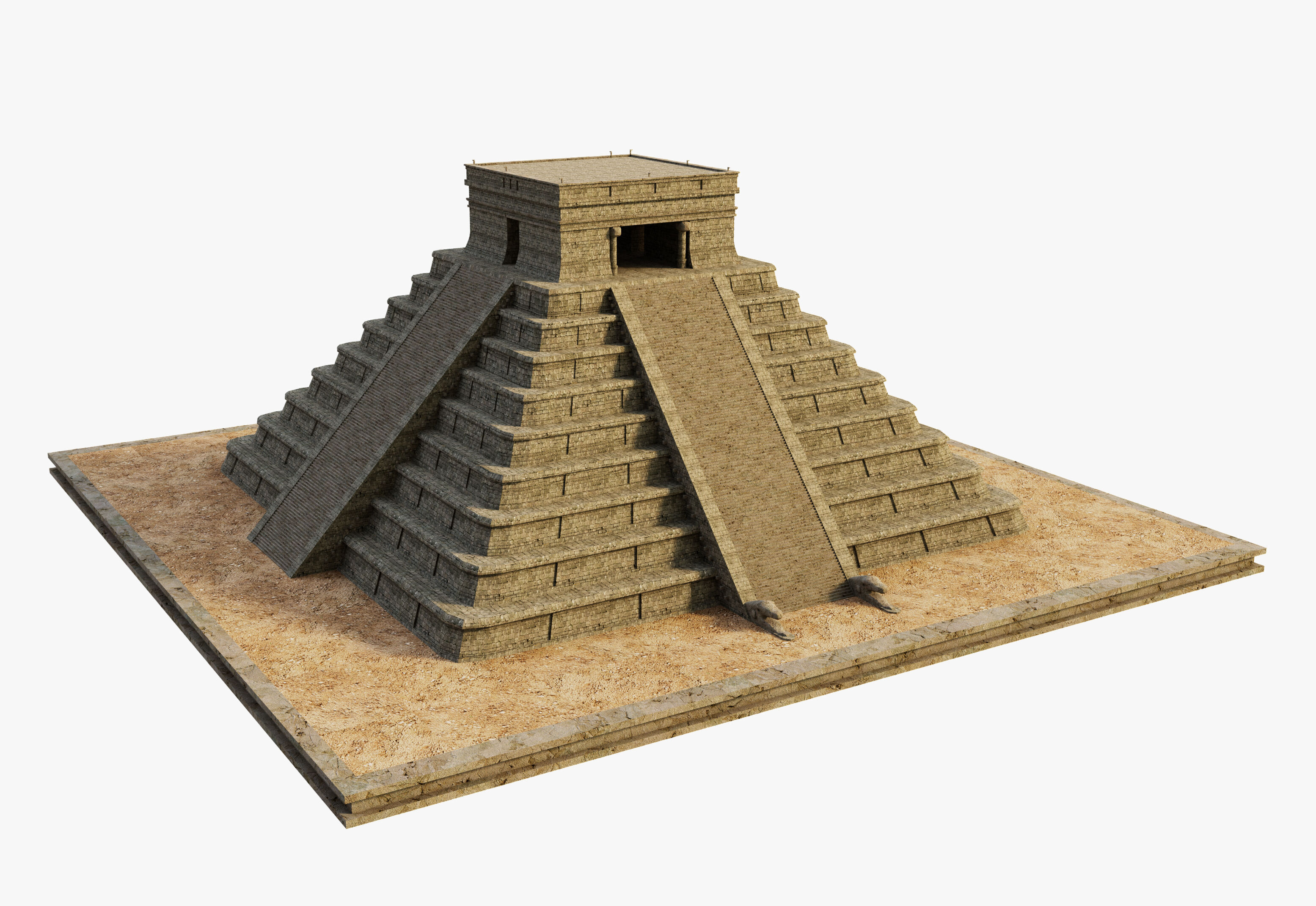 Itza Pyramid 3D model