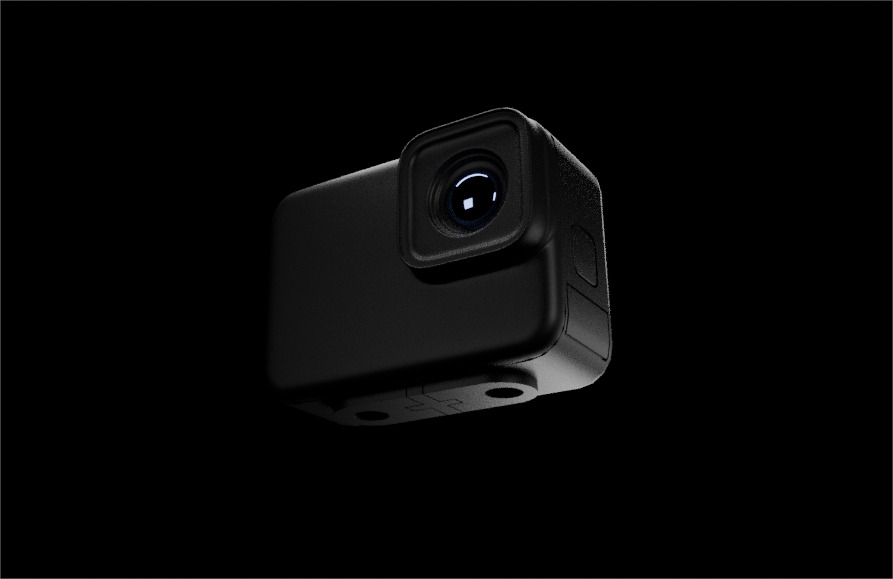 Go pro camera Free 3D model_1