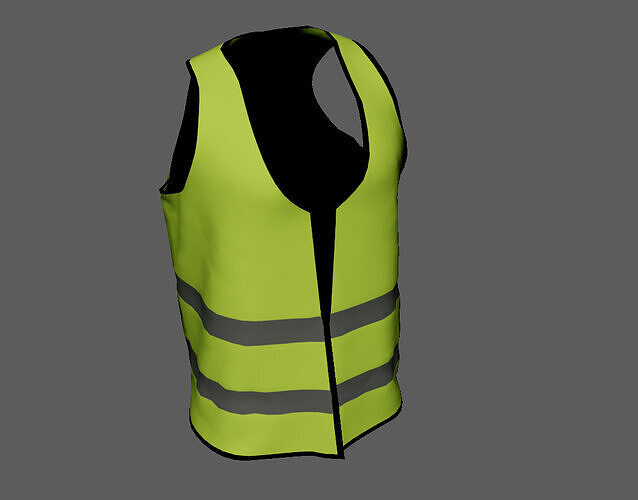 Safety Vest  Optimized for Unreal Engine and Unity Low-poly 3D model