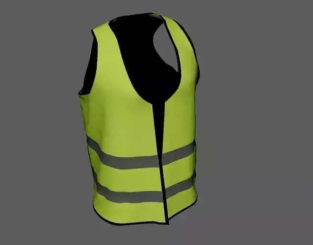 Safety Vest  Optimized for Unreal Engine and Unity