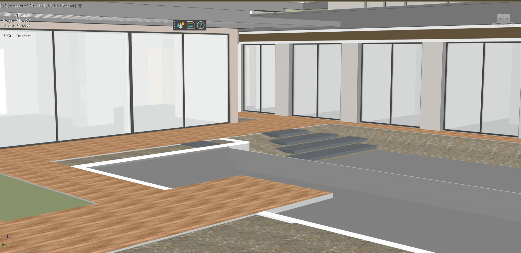 Luxury Villa Site Design Modern Residential Complex  Low-poly 3D model_12