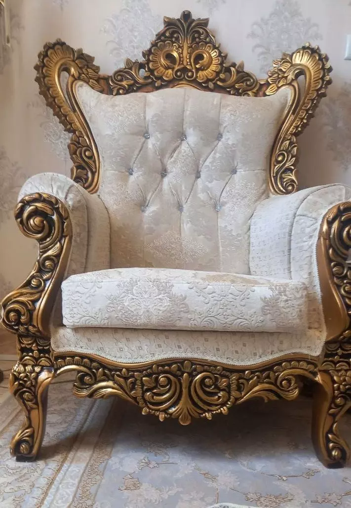 Royal golden sofa 3D print model_0