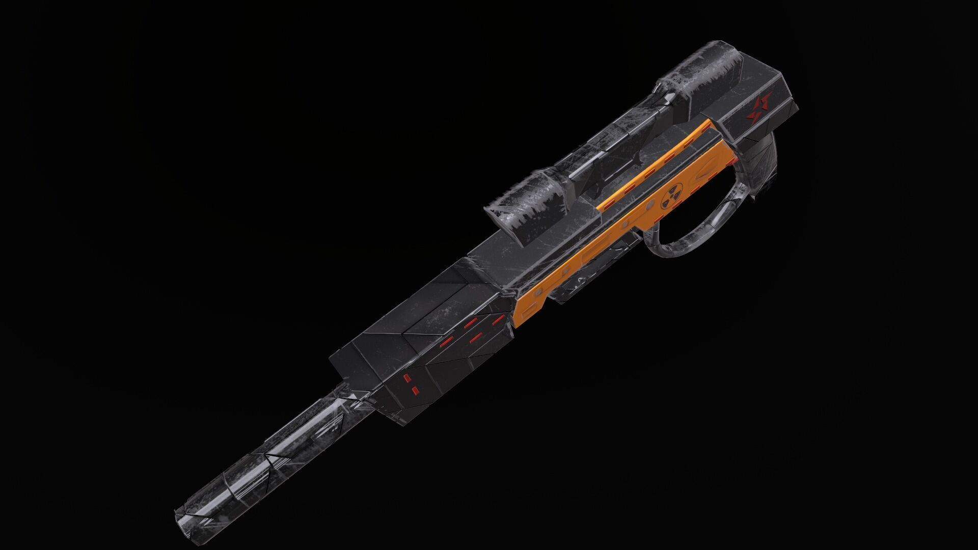 Sniper Rifle Low-poly 3D model_8