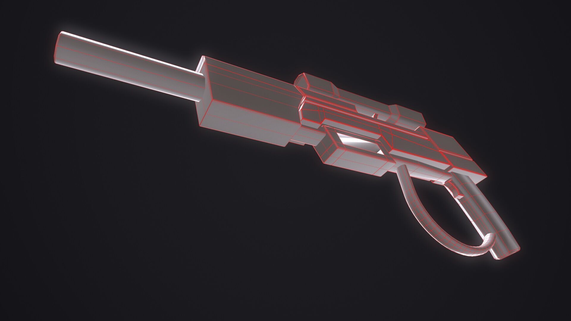 Sniper Rifle Low-poly 3D model_15