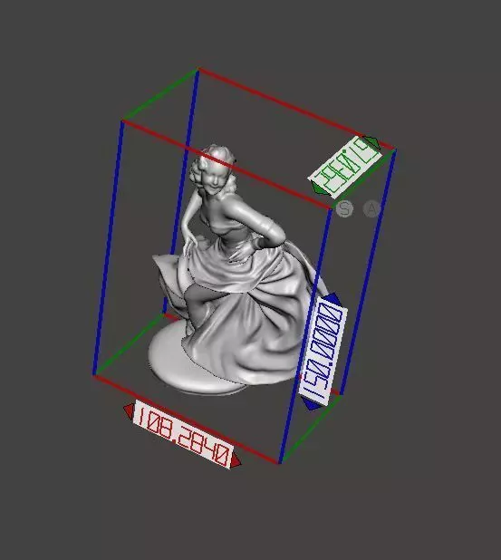 Dancing girl 3D print model