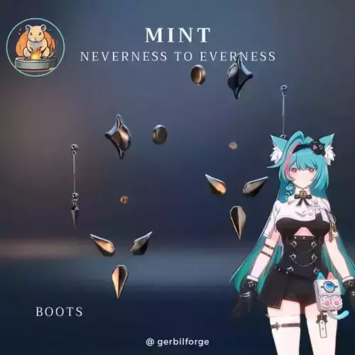 Mint Cosplay Boot Details Set - Neverness to Everness