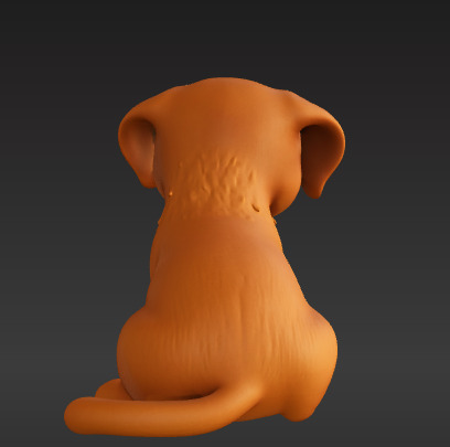 Cute Cartoon Puppy 3D print model_1