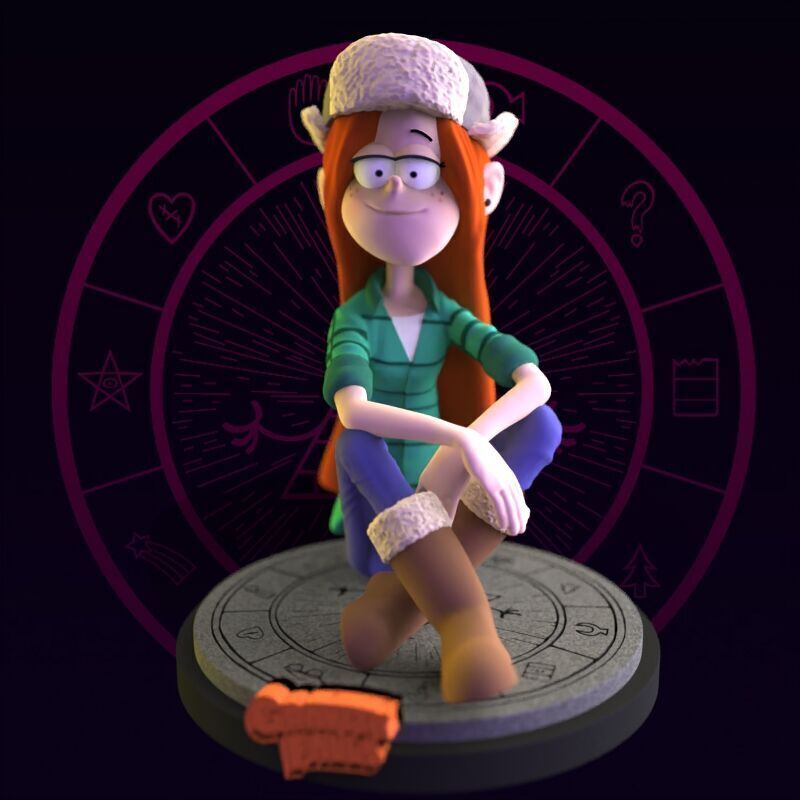 Wendy Corduroy from Gravity Falls fanart 3D print model_8