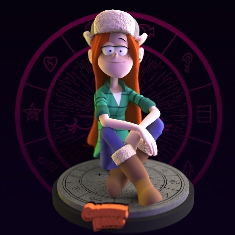 Wendy Corduroy from Gravity Falls fanart 3D print model_2